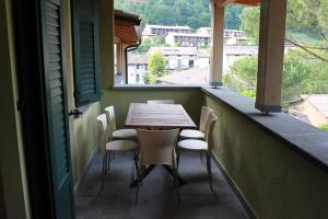 Balkón nebo terasa v ubytování Residence Elettra