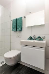 Koupelna v ubytování Hotel Rubus