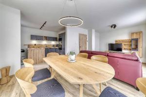 Η κουζίνα ή μικρή κουζίνα στο Ferienchalet zum Lusen
