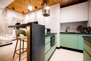 Kuchyňa alebo kuchynka v ubytovaní Apartament Wenecja