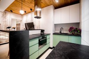 Kuchyňa alebo kuchynka v ubytovaní Apartament Wenecja