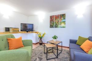 Televízia a/alebo spoločenská miestnosť v ubytovaní Studio Apartment Paljar