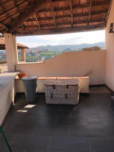 A balcony or terrace at Casa Relax, un uliveto sul mare.