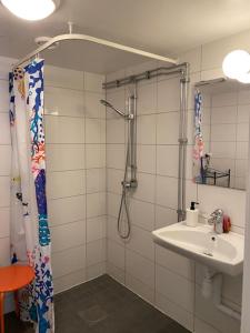 Koupelna v ubytování Helsingborgs Vandrarhem, Helsingborg Hostel