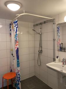 Koupelna v ubytování Helsingborgs Vandrarhem, Helsingborg Hostel