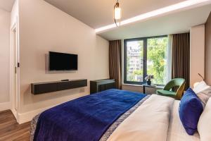 TV a/nebo společenská místnost v ubytování Union Hotel Port