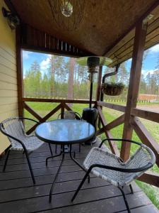 Balkón nebo terasa v ubytování Kurumajake Peipsi järv