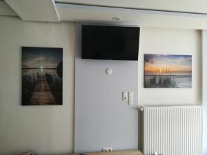 TV a/nebo společenská místnost v ubytování Ferienhaus Frank Saathoff