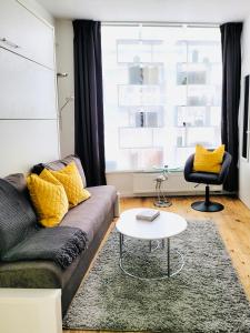 Posezení v ubytování Das Stader Wohnzimmer