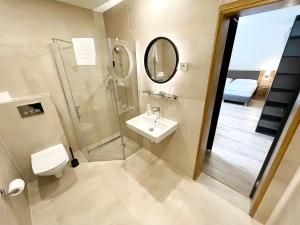 Koupelna v ubytování Villa Pinus Slovenský raj - Hotel Čingov dependance