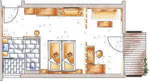 Majutuskoha Hotel Rundeck korruse plaan