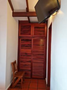 TV a/nebo společenská místnost v ubytování Chambre d'hotes "Villa Rayon Vert"