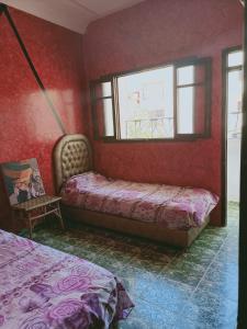 Postel nebo postele na pokoji v ubytování Family home Tetouan