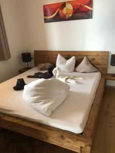 Ένα ή περισσότερα κρεβάτια σε δωμάτιο στο Bergchalet Dein Paradies