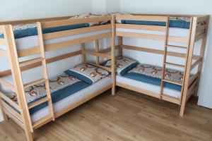 Двуетажно легло или двуетажни легла в стая в Gästehaus Hebalm, Family & Friends auf 900 m2 Wohnfläche erleben, Alleinnutzung möglich