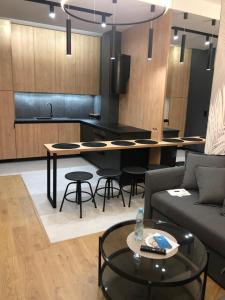 Η κουζίνα ή μικρή κουζίνα στο Apartamenty Premium Loft