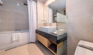 Koupelna v ubytování Hotel Shalom Jeju