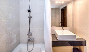Koupelna v ubytování Hotel Shalom Jeju