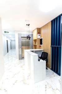 Kuchyň nebo kuchyňský kout v ubytování boulevard apartments