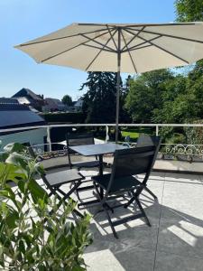 Balkón nebo terasa v ubytování B&B Tannerie