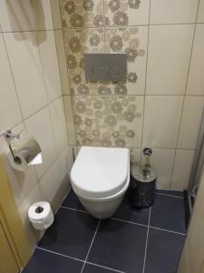 Koupelna v ubytování Bunkahaus