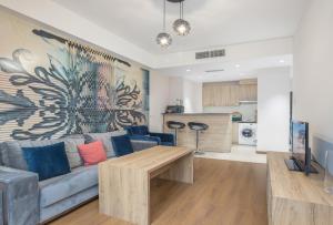 Kuchyň nebo kuchyňský kout v ubytování Apart-hotel on Buzand 17