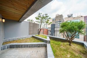 a view from the balcony of a building at Amare Hotel Jongno in Seoul
