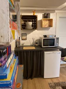A kitchen or kitchenette at Cosy Private room close to Copenhagen centre
