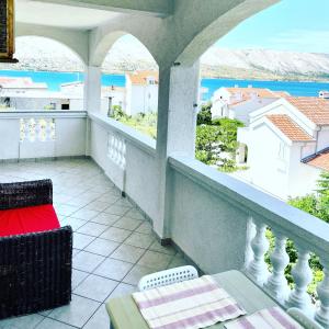 Balkón nebo terasa v ubytování Apartments Edina