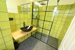 Koupelna v ubytování Valečská pálenice