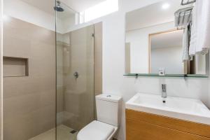 Koupelna v ubytování Hotel Egina Medellin