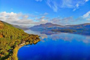 an aerial view of a large body of water at 17 William Street in Helensburgh
