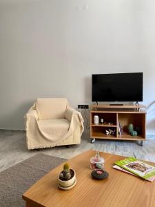 TV a/nebo společenská místnost v ubytování Thrace Village - LUXURY APARTMENTS XANTHI (LAX)