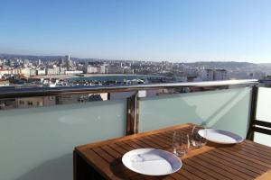 Balkón alebo terasa v ubytovaní Riazor Bay by TheBlueWaveApartments com