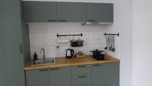 Kuchnia lub aneks kuchenny w obiekcie Apartament na Jeziornej