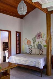 Giường trong phòng chung tại Casas Barlovento