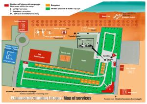 The floor plan of Villaggio Camping Europa
