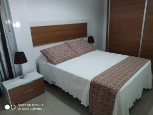 Postel nebo postele na pokoji v ubytování Apartamentos La Bodega