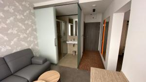 Koupelna v ubytování Hotel Diana