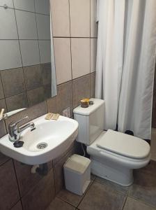 A bathroom at Casa Tacande