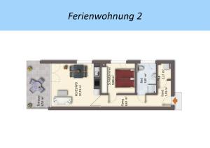 Půdorys ubytování Ferienwohnungen Ebenzweier