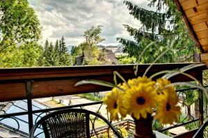 Balkón nebo terasa v ubytování Magnat Inn Sauna & Relax