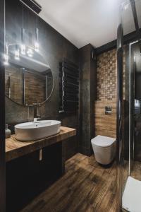 Kúpeľňa v ubytovaní Apartamenty Świętego Jakuba