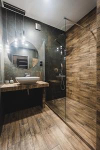 Kúpeľňa v ubytovaní Apartamenty Świętego Jakuba
