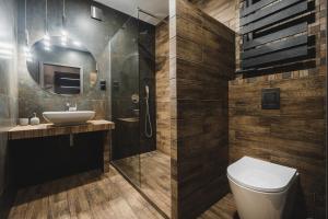Kúpeľňa v ubytovaní Apartamenty Świętego Jakuba