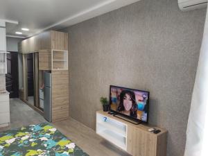 TV a/nebo společenská místnost v ubytování Real Palace Studio