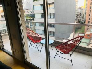 Balkon atau teras di Lovely Studio en Palermo SOHO - Full amenities - Monoambiente