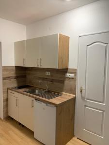 A kitchen or kitchenette at Lilium Villa Hévíz
