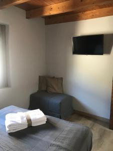 Postel nebo postele na pokoji v ubytování Parada de Txambonet 2