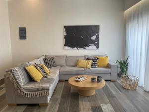 A seating area at Aelia Luxury Beach House